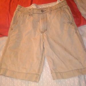 Mens cargo khaki shorts